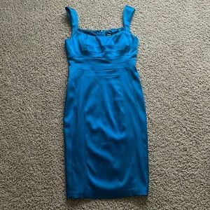 Jax cocktail or bridesmaid dress. Bright blue. Size 10. Worn only once.